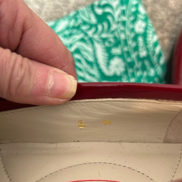 NWOB, Amalfi Rangoni burgundy patent leather ladies shoes, Sz 6 - Picture 4 of 4